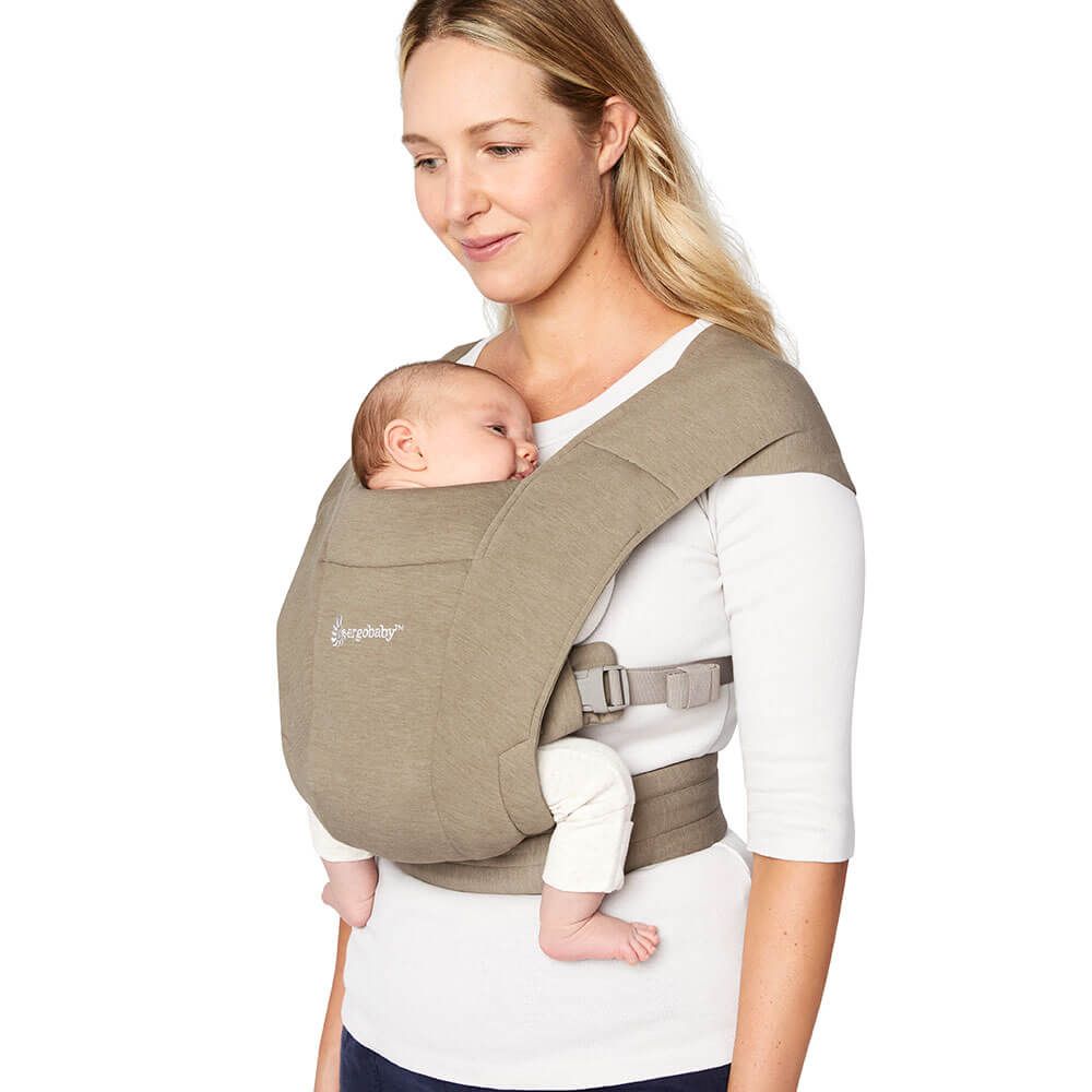 Ergobaby Embrace Newborn Carrier – Knit: Soft Olive