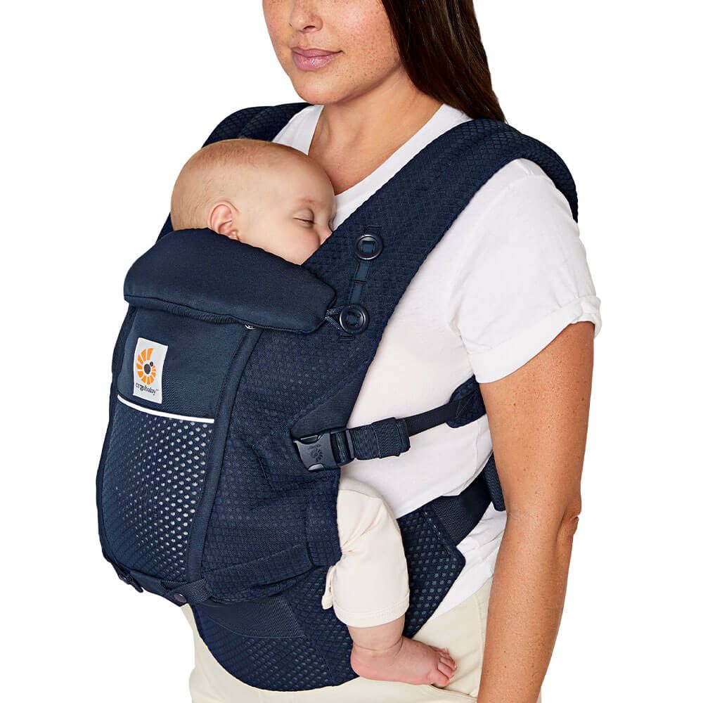 Ergobaby Adapt Cool Air Mesh Breathable Ergonomic Multi-Position Baby  Carrier, Newborn to Toddler, Oxford Blue, Newborn to Toddler :  : Bebé