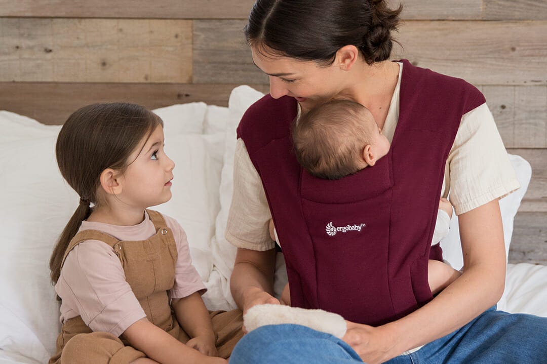 Ergobaby Embrace Newborn Carrier in Burgundy | Ergobaby